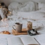 camera, book, candle